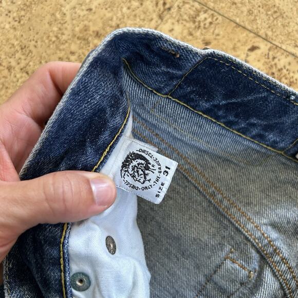 Diesel New World Basic Button Fly Blue Jeans 31x31 - Picture 4 of 8